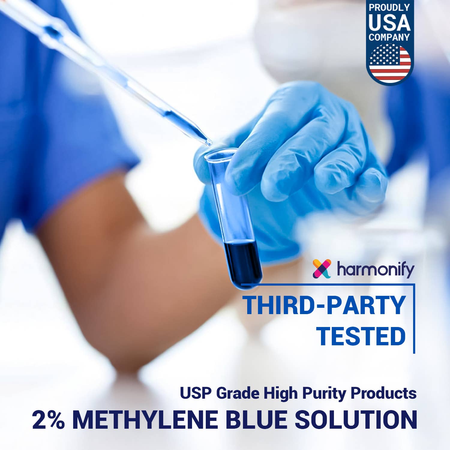 HARMONIFY Methylene Blue 60 ML (2 FL OZ) USP Grade %2