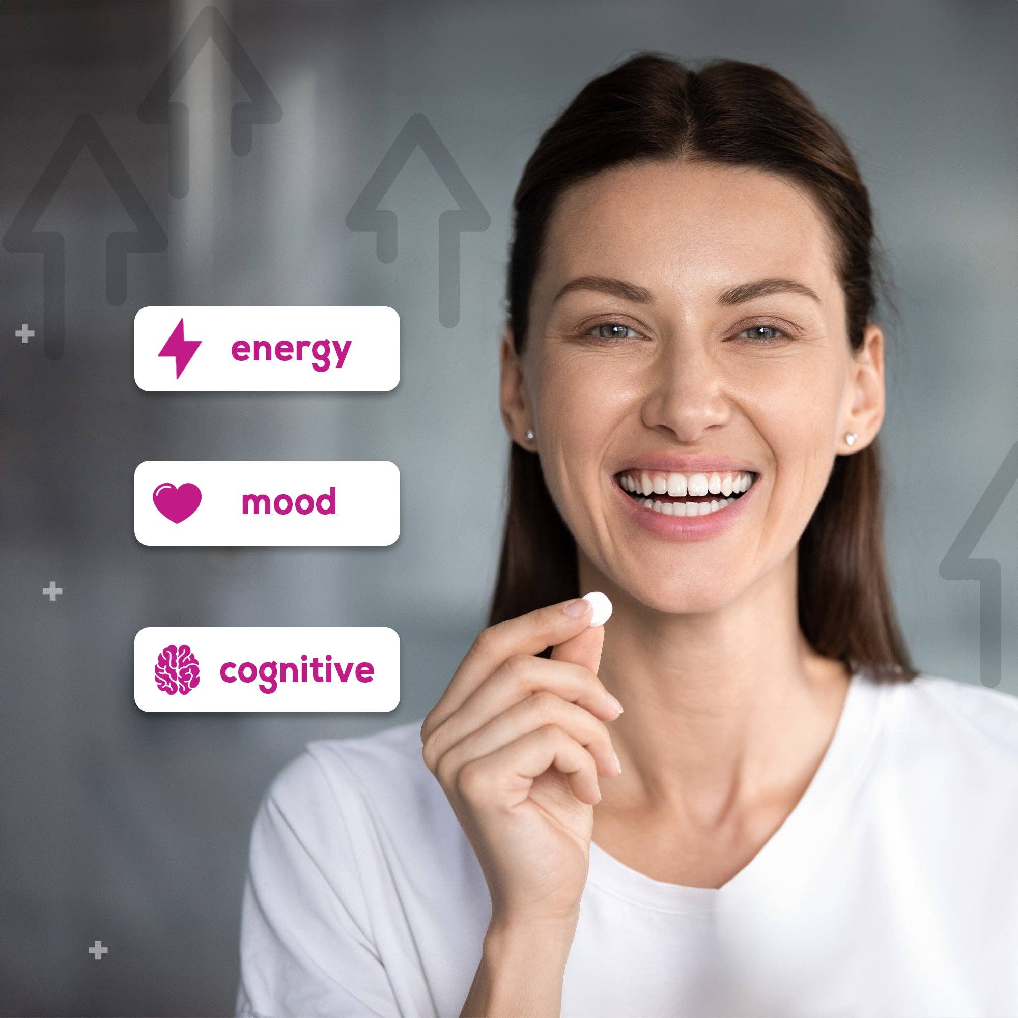 HARMONIFY Energy & Focus Gum (54 Pieces) – Sugar-Free with L-Theanine, Natural Caffeine, and Vitamins B12 & B6 – Focus & Mental Clarity – Keto & Vegan, Peppermint Flavor