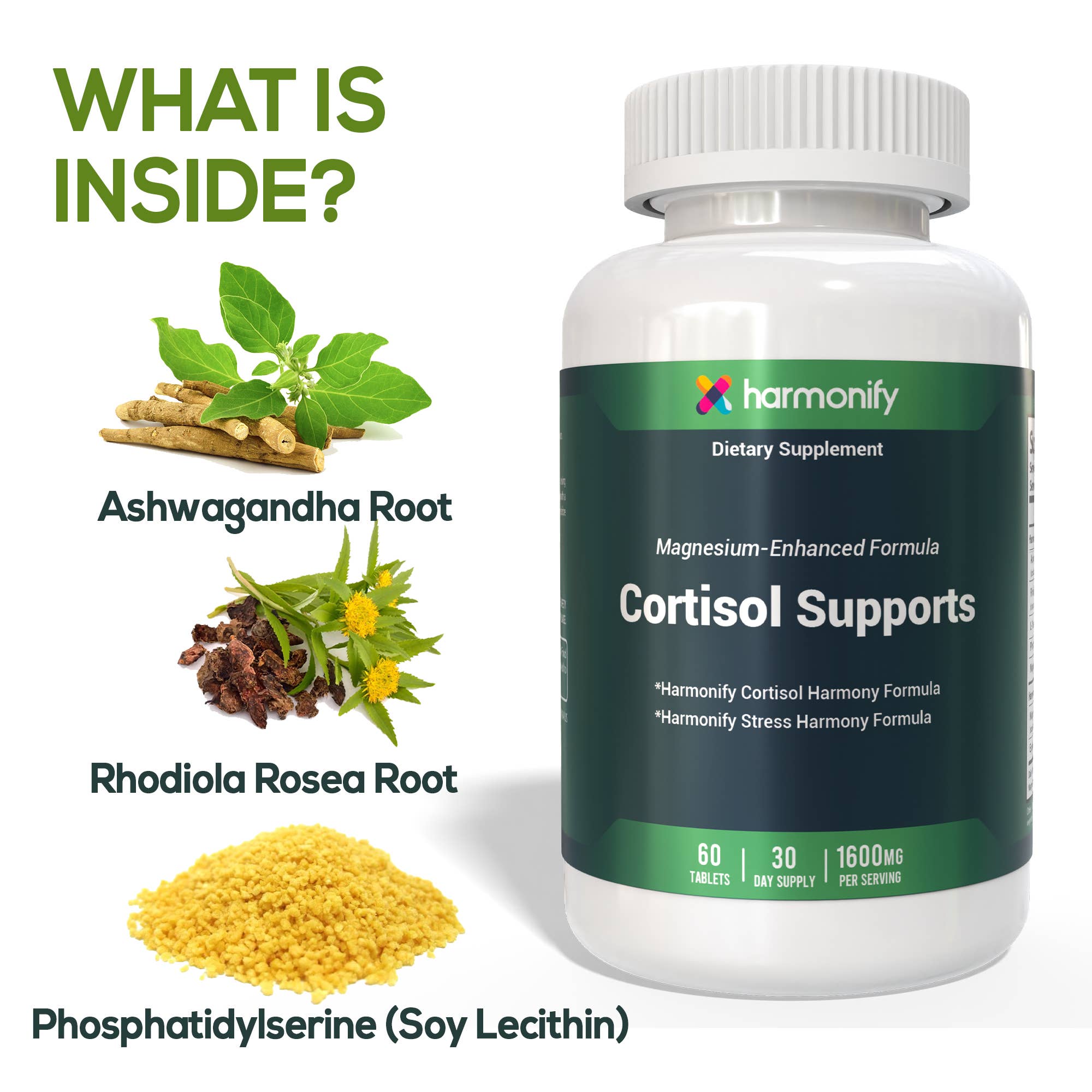 HARMONIFY CORTISOL SUPPORTS Stress Balance Formula (30-Day)