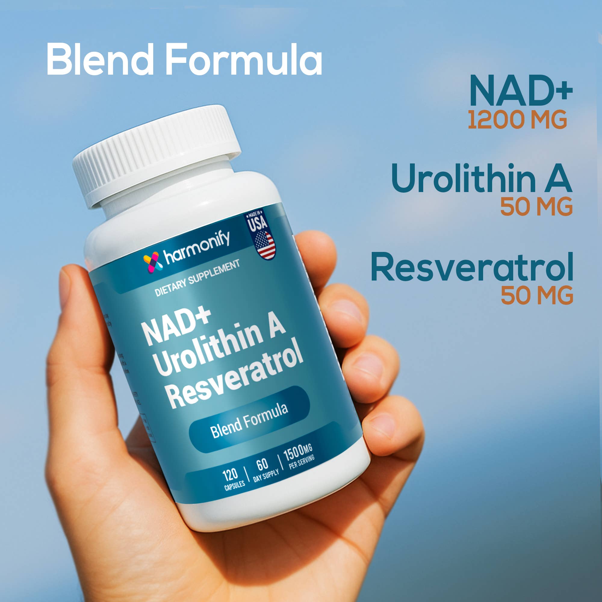 NAD Nicotinamide Riboside Resveratrol with Urolithin A