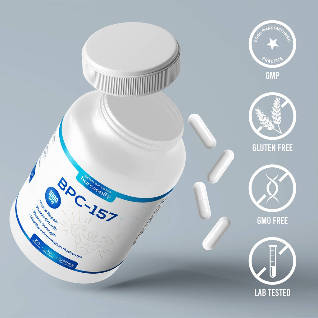 HARMONIFY BPC157 Muscle&Workout 60 Capsules, High Potency